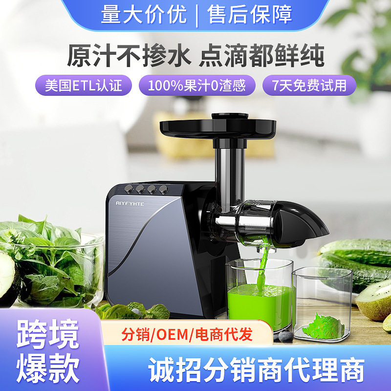 卧式慢速渣汁分离便携原汁机