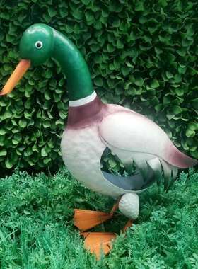 新品景区庭院露台造景落地装饰仿真鸭子创意工艺品摆件