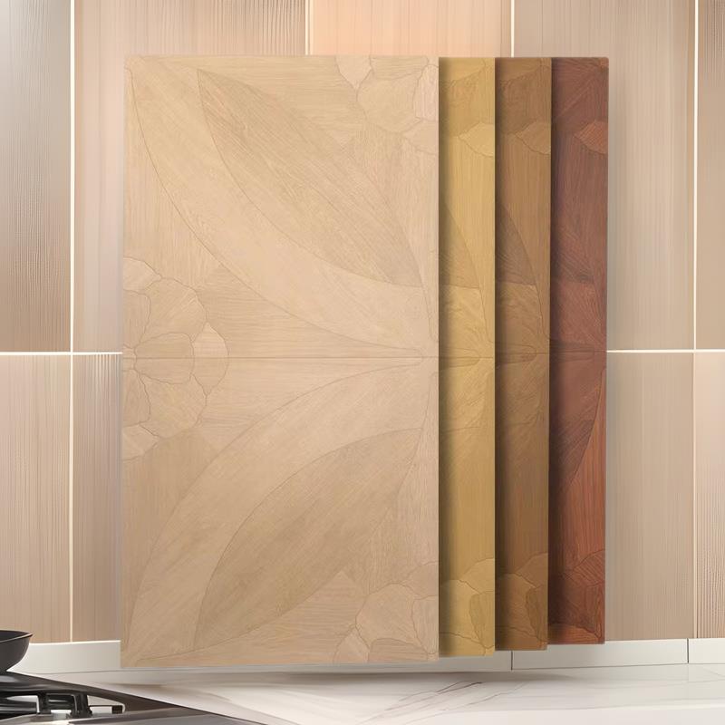 复古拼花600x1200mm木纹瓷砖客厅阳台卧室原木奶油风仿木地板砖