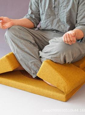 打坐垫禅修垫蒲团拜佛垫冥想静坐跪拜垫家用折叠加厚布艺椰棕禅垫
