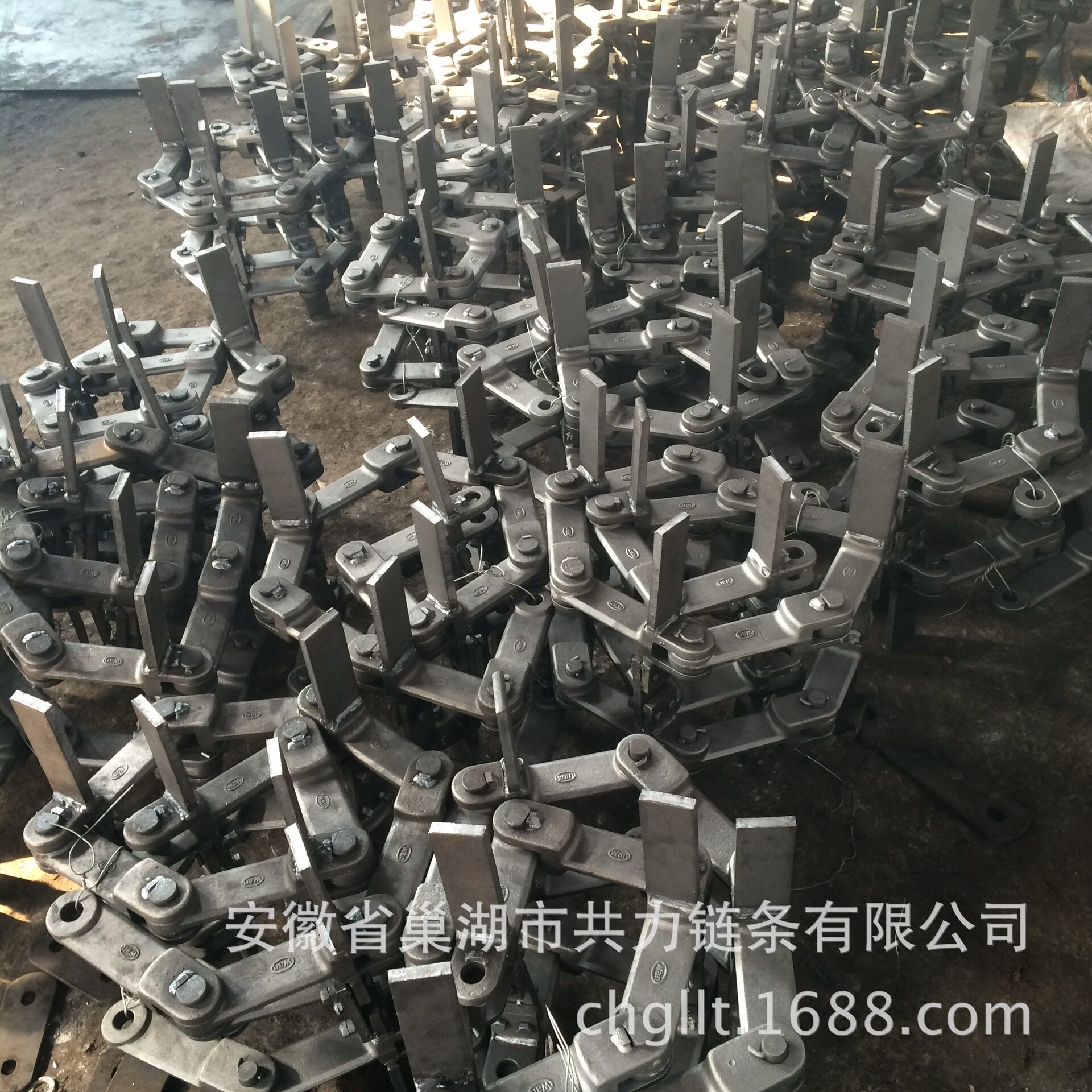 供应双排埋刮板输送链条P=200埋刮板链