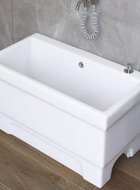 阳台大号超长池陶瓷洗拖把池长方形拖布池落地式家用墩布池地盆