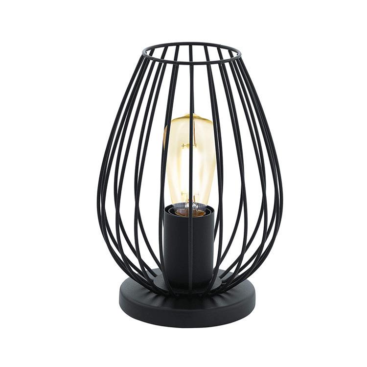 工业铁艺台灯复古美式黑色台灯创意个性客厅卧室床头台灯爆款