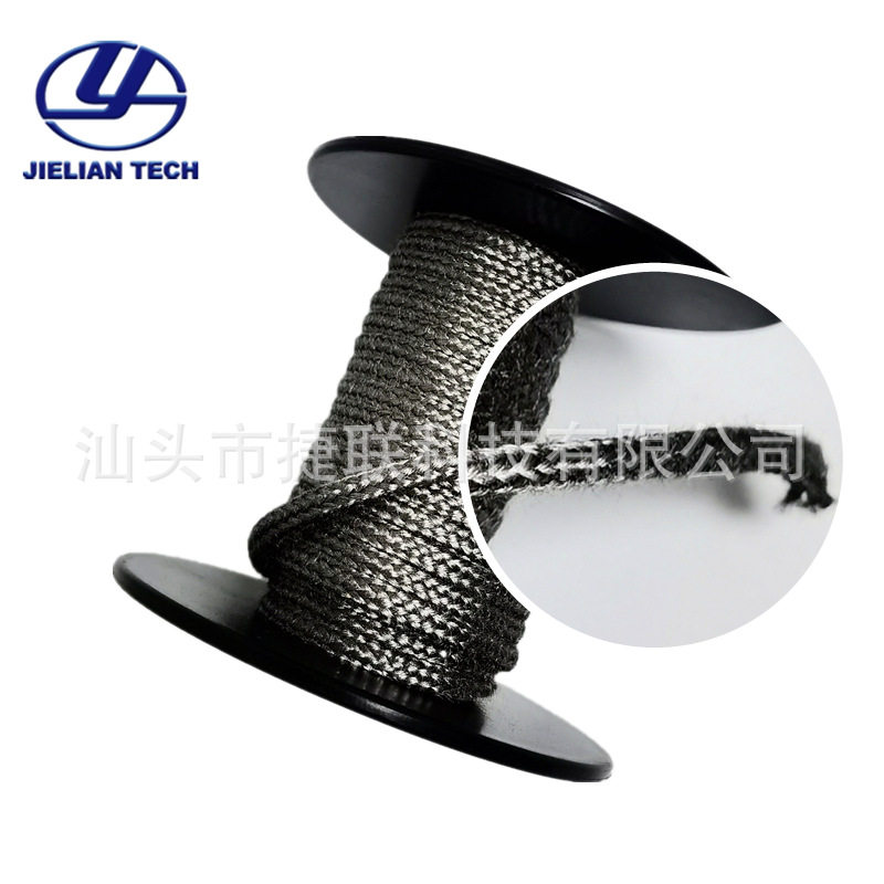 销售QEEPO工业静电绳除静电绳子QP-JDS静电绳耐腐蚀金属纤维绳