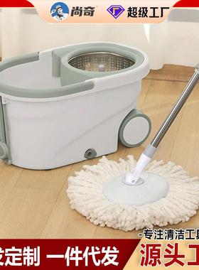 家用旋转拖把桶免手洗懒人吸水替换拖布干湿瓷砖木地板一拖净墩布