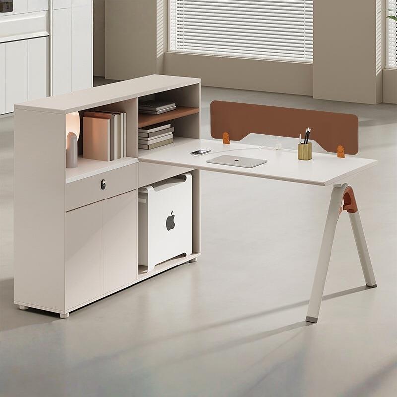 职员办公桌椅组合四人位办公员工财务桌子职员桌简约现代屏风工位