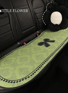 汽车坐垫座垫山茶花女神夏季透气舒适豪华四季通用11车内坐垫清新