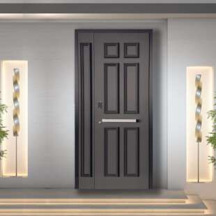 法式复古拼接门单门子母门造型独特颜色可随心搭配防盗门铸铝门