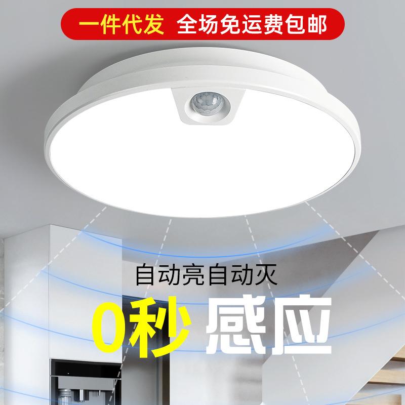 楼梯感应灯入户门吸顶灯小区公共楼道走廊自动雷达红外人体家门