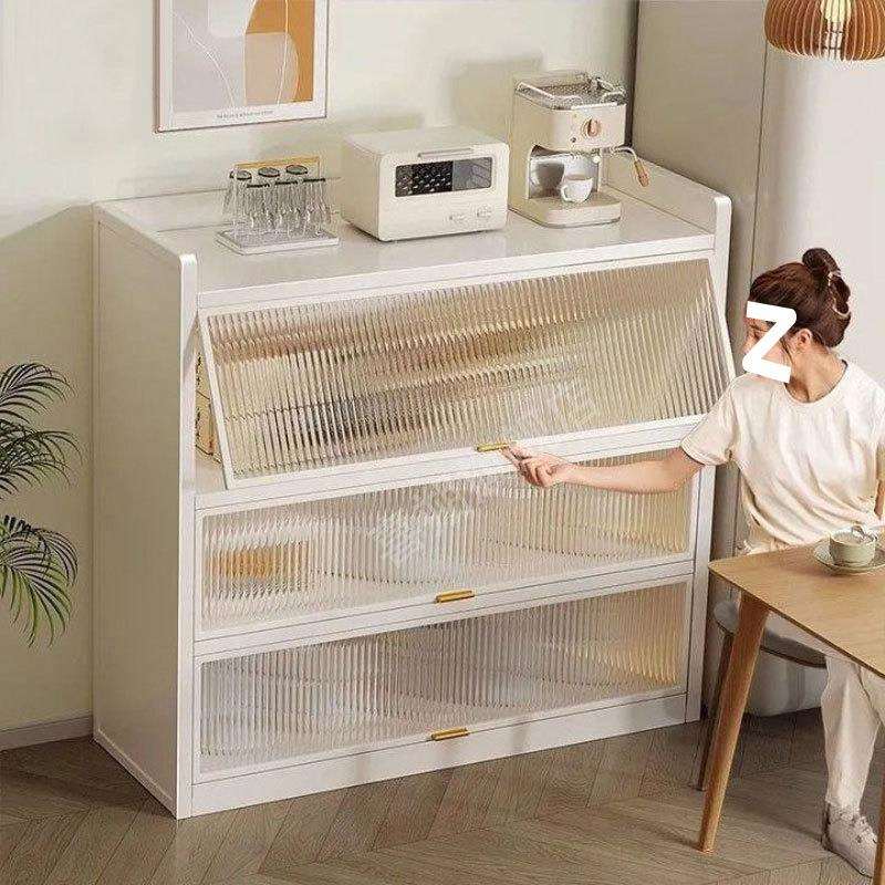 新款展柜靠墙一体柜钢制储物柜多层置物架落地带门收纳柜加厚