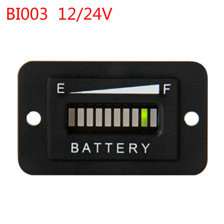 BI00312-24v10段显示LED球车叉车洗地车蓄电池电量表低电量提醒