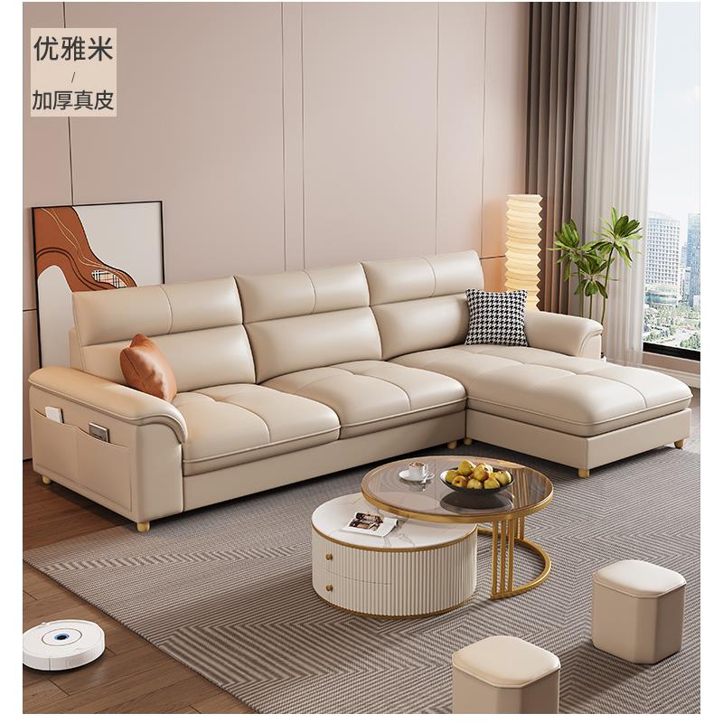 2025新款小户型沙发客厅猫抓科技布艺简约现代轻奢34人位直排家具