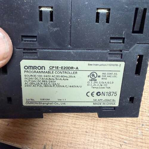 可维修CP1E-E20DR-A欧姆龙议价