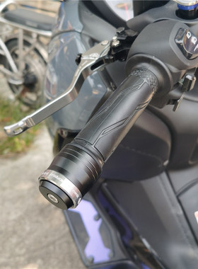 适用阿普利亚SR GT2o00 SRMAX300改装不锈钢手把堵头车把平衡端子