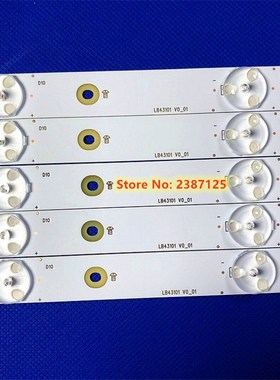 LB43101 V0_01 LED Backlight stripD 10Lamps for TPT430H3 43PF