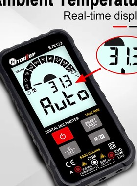 TOOLTOP ET813 Digital Multimeter VolHtmeter Ammeter AC DC Vo