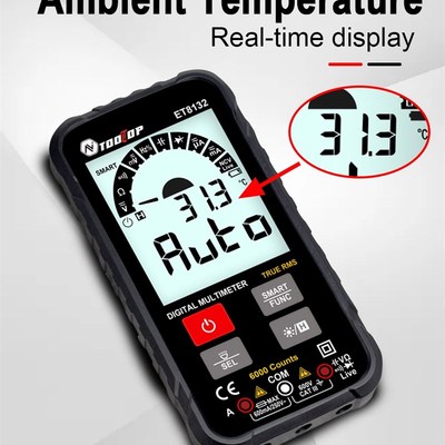 TOOLTOP ET813 Digital Multimeter VolHtmeter Ammeter AC DC Vo