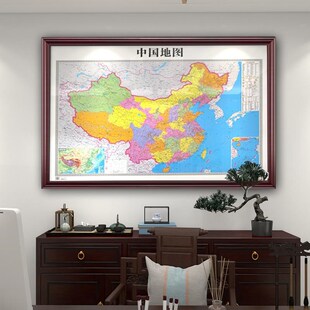 定做中世国界图挂图复装古框新版定E带老板办地公室饰挂画会议室
