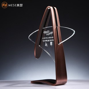 金属奖杯定制奖杯金银o铜五角星水晶奖杯团队奖杯独特奖杯个人奖