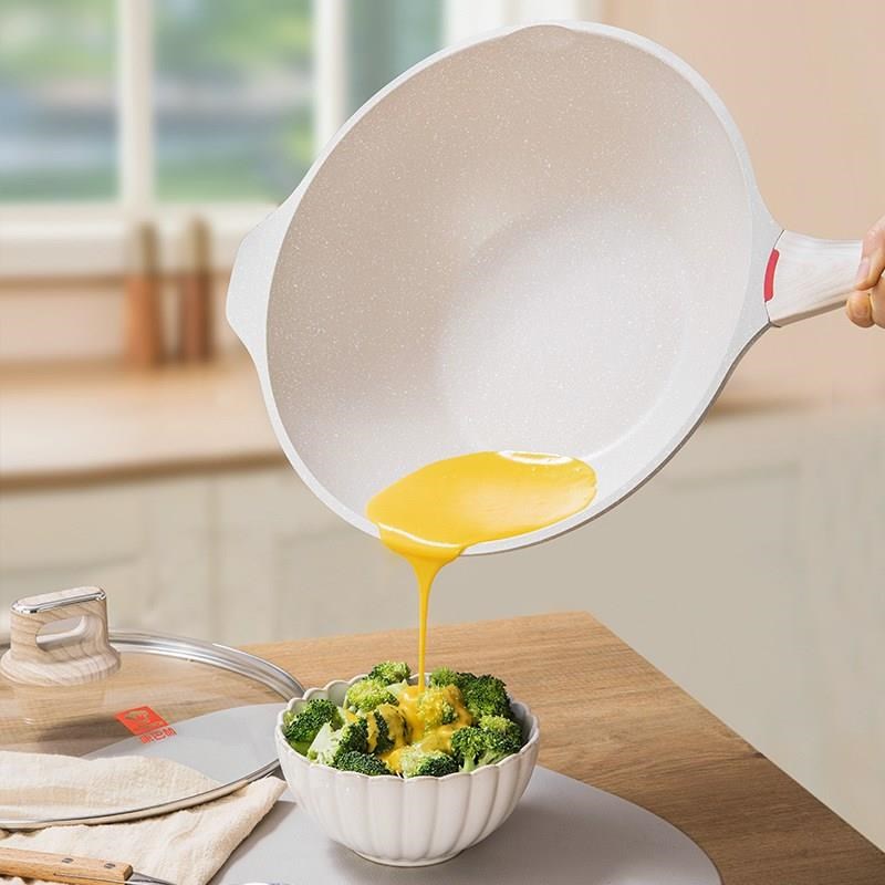 不粘锅煎锅家用小炒菜牛排锅平底G锅不沾锅电磁炉燃气灶通用