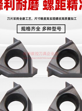 小孔内螺纹刀片小径牙刀片06IR A55 A60 1.0ISOR 1.5ISO挑丝刀片