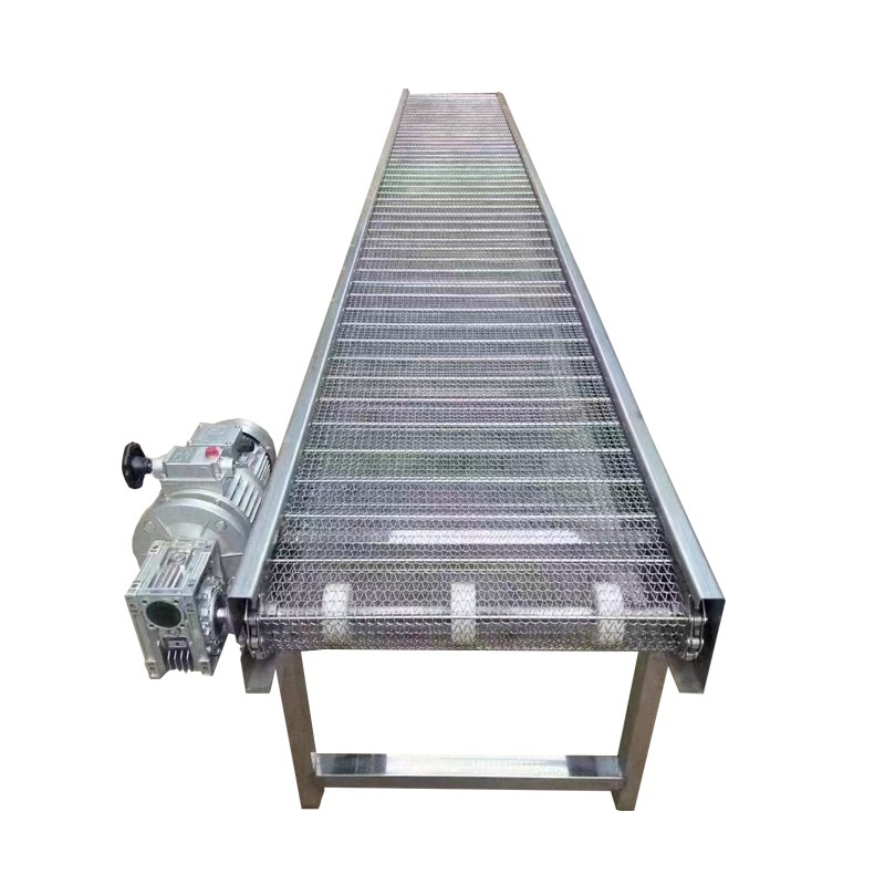 网带输送机耐高温工业输送流水线烘干清洗冷却传U送带网带转弯机