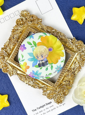 友趣预订 名侦探柯南 Q版花朵植物园 Botania徽章吧唧