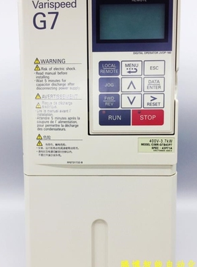 议价A112*96成新原装安川变频器 G7 3.7KW 380V CIMR-G7B43P7质