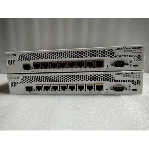 议价MikroTik 路由CCR1009-7G-1C-PC千兆有