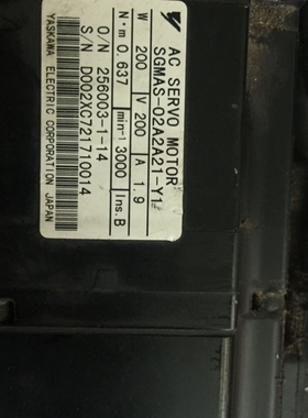 议价安川SGMAS 02A2A21-Y1 9新 测试包好 质保 拆机 议价