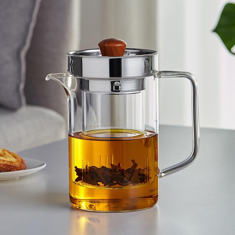 绿昌明玻璃泡茶壶耐高温电陶炉煮茶壶过滤冲茶器大容量家用冷泡壶