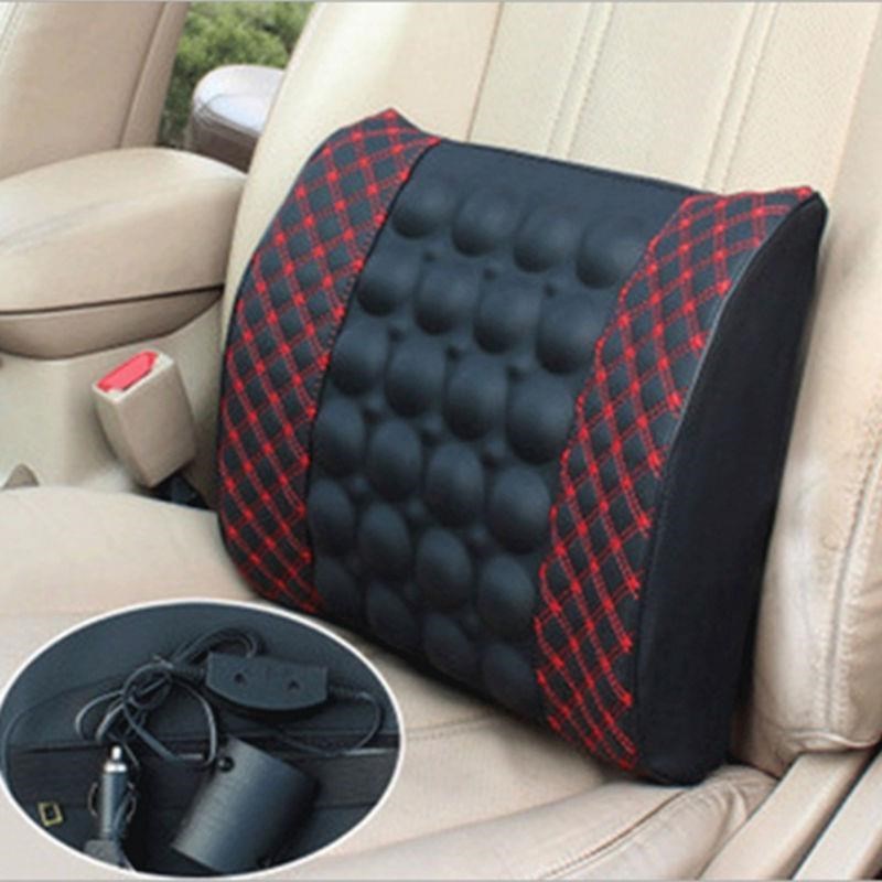 汽车靠垫腰垫车载腰靠电动s按摩靠背座椅头枕司机RV腰部支撑车用