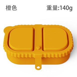 黄岩厨房系列模具硅胶双格调味盒模具酱料盒带盖硅胶零食容器模具