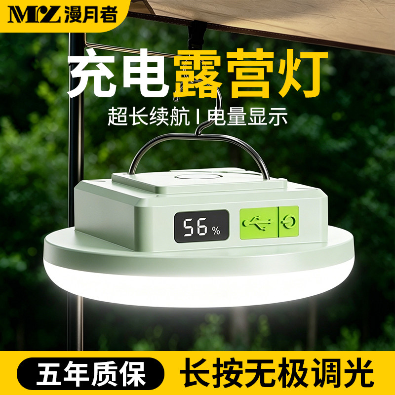 露营灯超长续航超亮充电照明灯泡户外帐篷野营专用摆摊夜市地摊灯