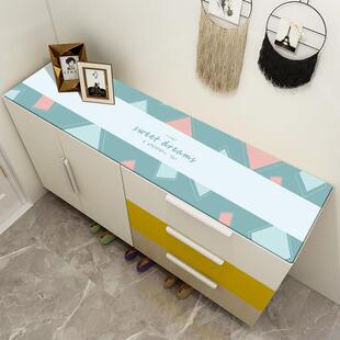 玄关鞋柜垫台面防水pvc进门五斗柜电视柜书桌防尘垫子桌面保护垫