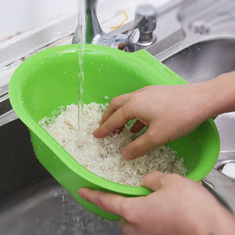 厨房水槽加厚沥水篮淘米洗菜盆家用水果盘厨具收纳挂篮