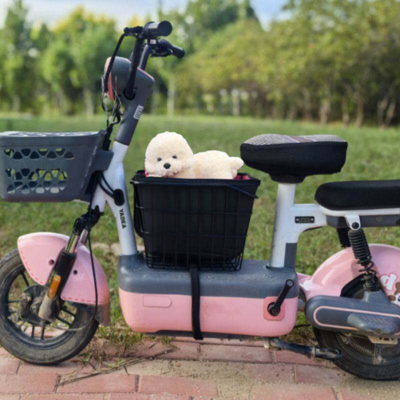 电瓶车猫咪筐带宠改装神器电动车狗狗前置踏板宠物收纳筐子