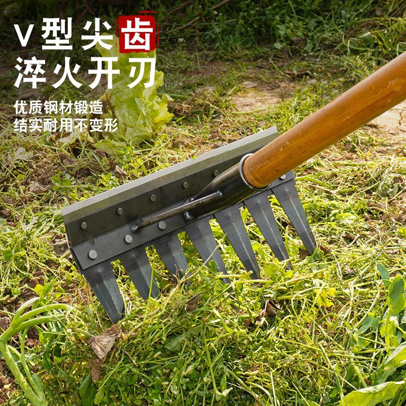 农用双头二合一锄头耙子多功能扒子挖地除草神器两用锄耙