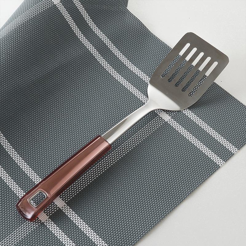 BC10小炒锅锅铲7分不锈钢煎铲铲勺配雪平锅的铲子汤勺漏勺三件套