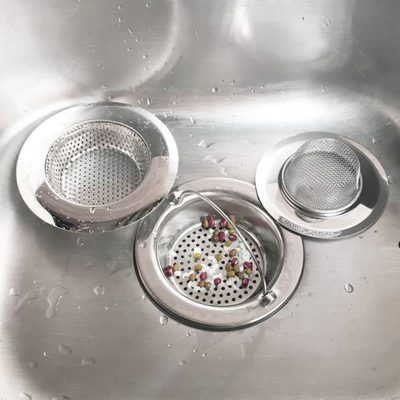厨房水槽不锈钢过滤网洗碗池防堵水池洗菜盆地漏漏斗过滤网器提笼