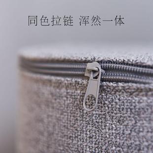 榻榻米可拆洗加厚大高坐垫子 圆凳家用棉麻布艺蒲团墩板凳简约日式