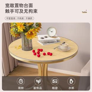 岩板茶几小桌子沙发侧边柜家用客厅阳台创意大理石角几床头小 新款