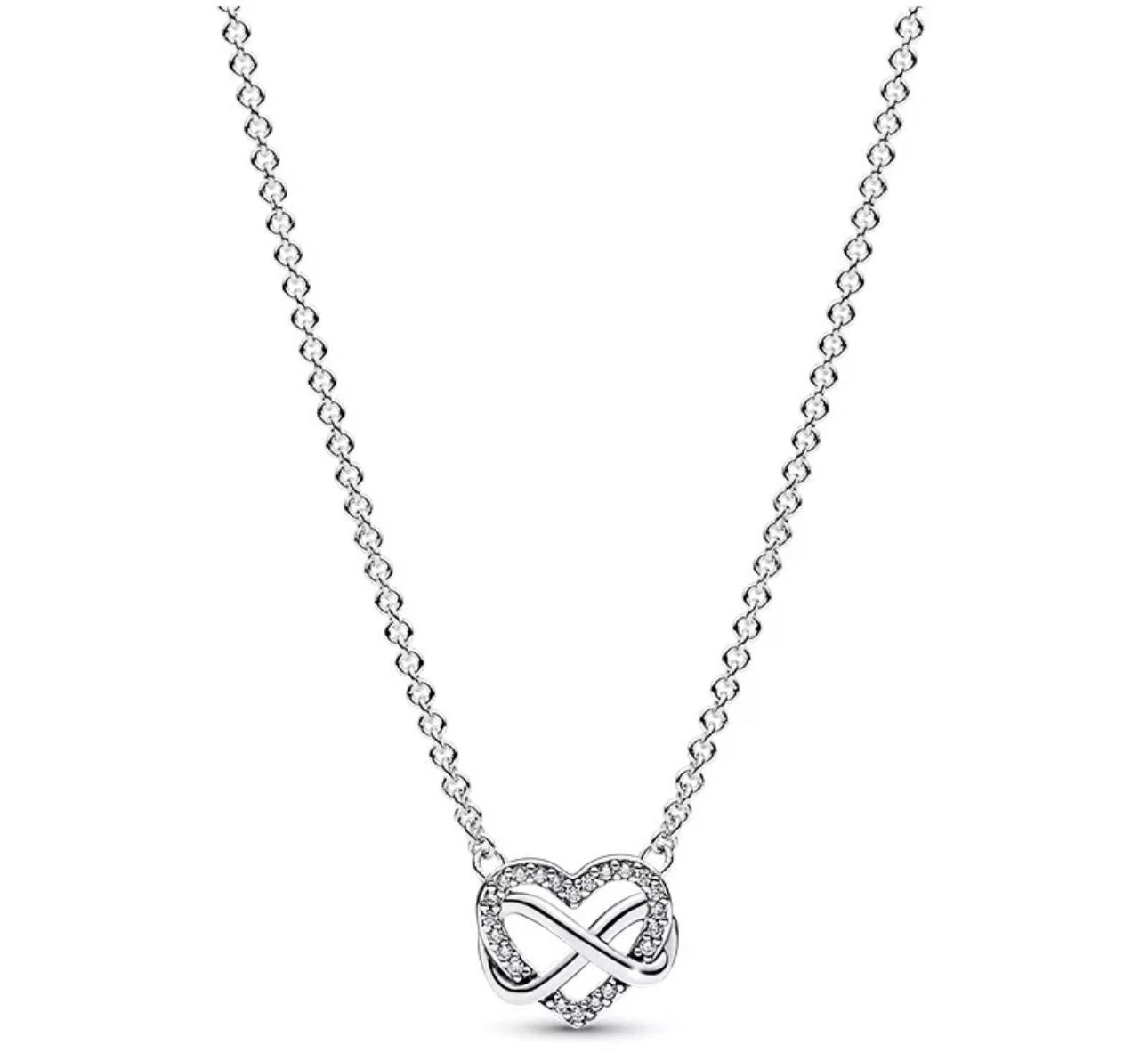 thumbnail for S925 Sterling Silver Moments Necklace Plain Chain Can Be Diyed into a Necklace, Light Luxury, New Year Gift for Girlfriend, Valentine's Day Gift