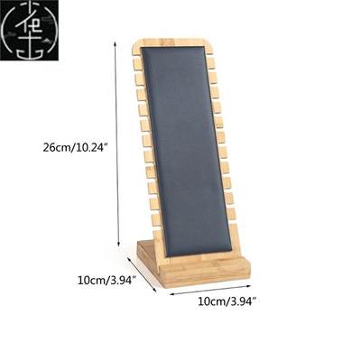 极速Bamboo Jewelry Display Stand Necklace MDisplay Stand Woo