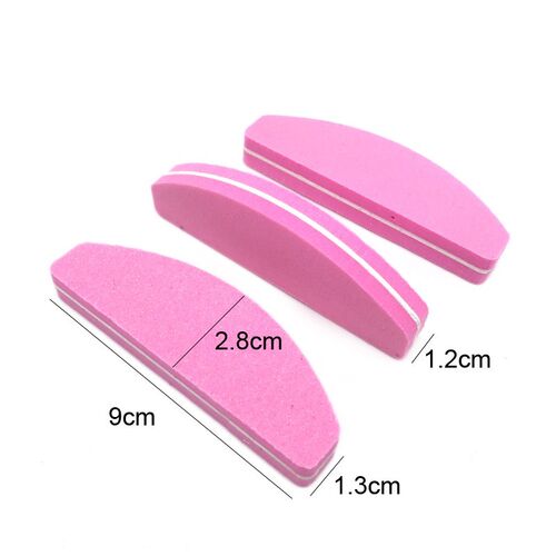 极速10pcs/ pack 100/180 Grit Nail Files Washable Double. Sid