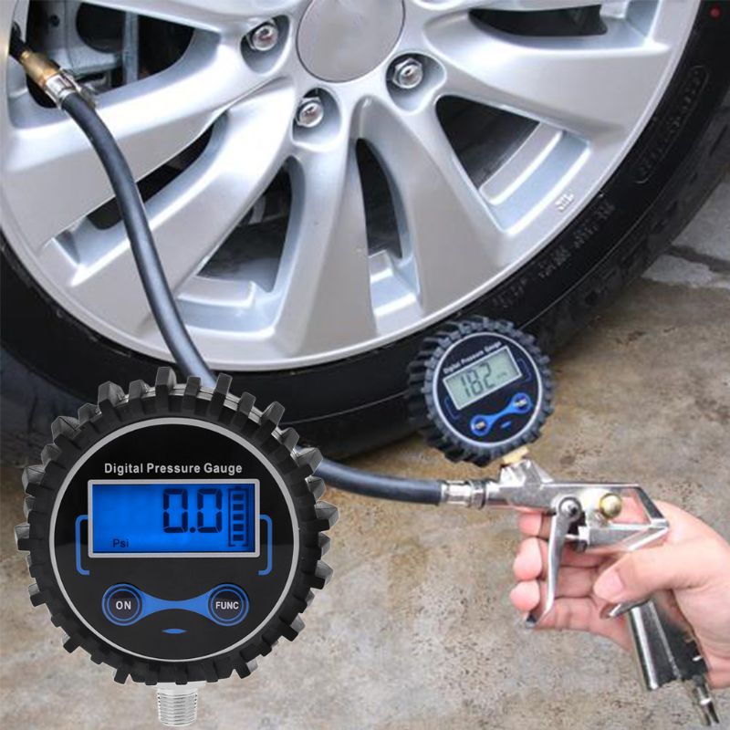 极速0-200PSI Digital Tire Pwressure Gauge Car Air PSI Meter