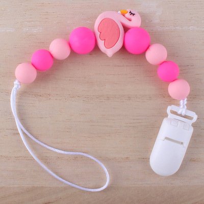 极速Hot Sale Silicone Teething PacifiHer Clips Baby Pacifier