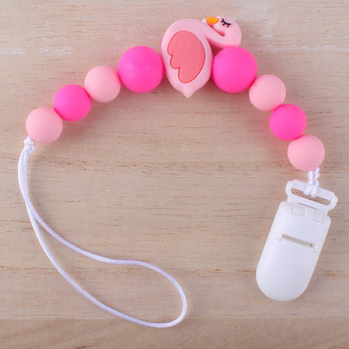 极速Hot Sale Silicone Teething PacifiHer Clips Baby Pacifier