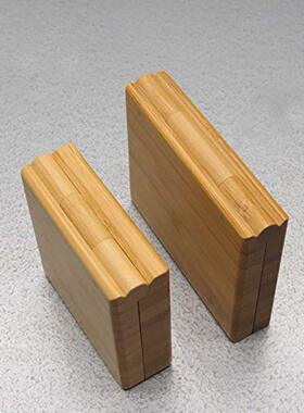 极速mollensiuer Bamboo Emptwy Eye Shadow Case Box Double Gri