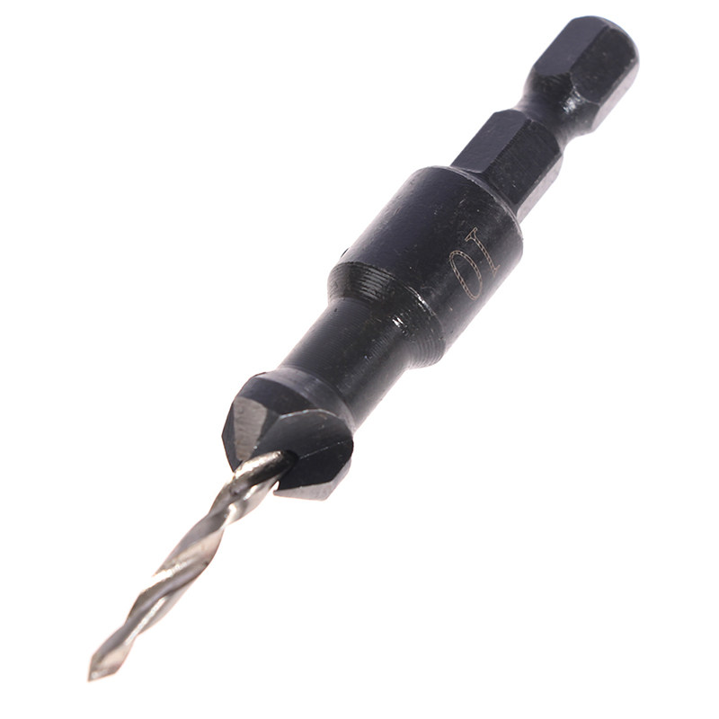 极速4PCS 3/3.5/4/4.5mm Hex Quick CGhange Shank Countersink